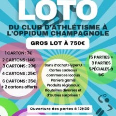 Loto du club d’athlétisme