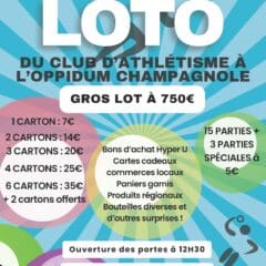 Loto du club d&rsquo; Athlétisme