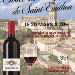 Soirée sur les vins de Saint-Émilion